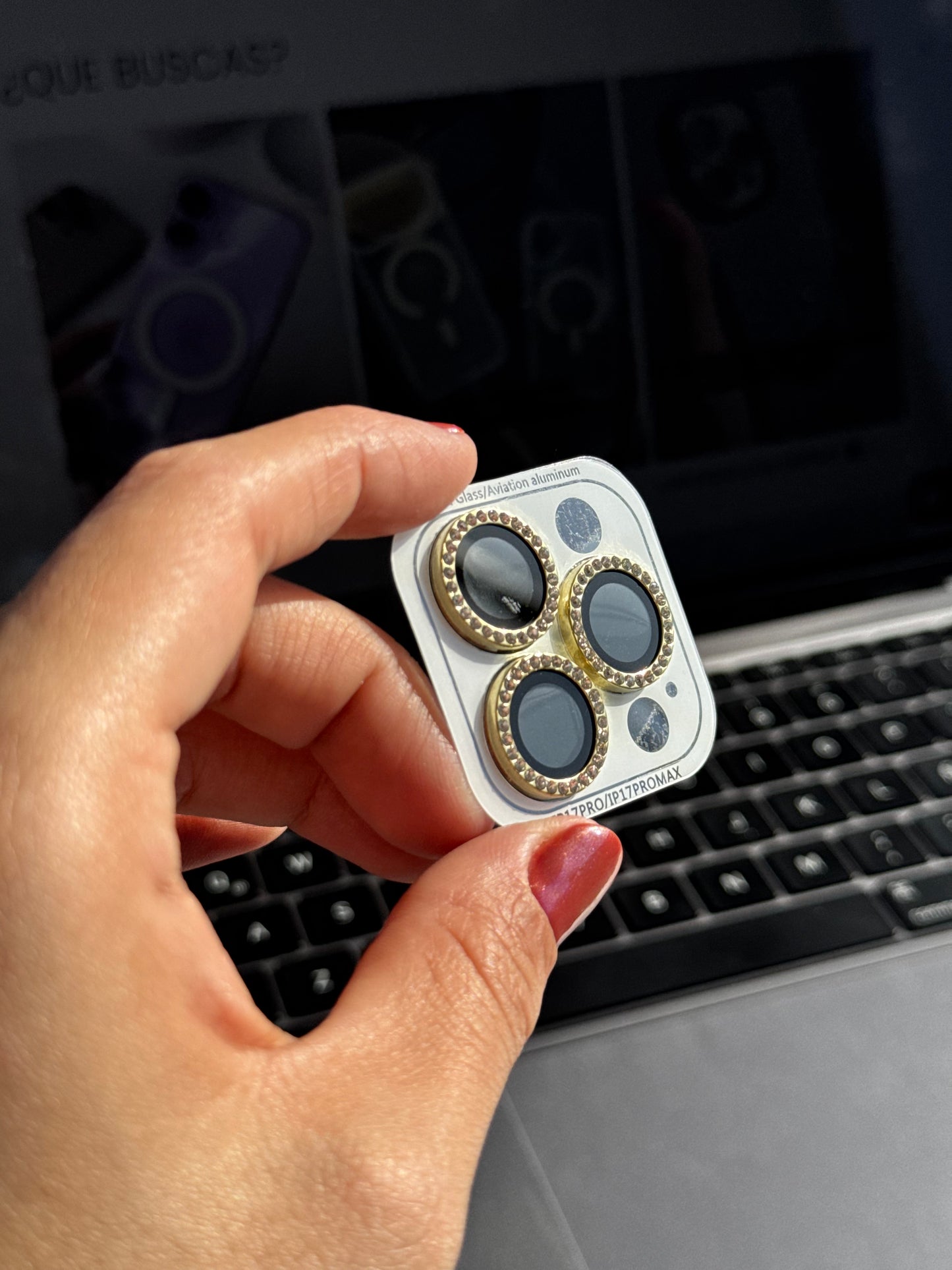 Protector individual para cámara: dorado (iPhone 17/Air/17Pro/17ProMax)