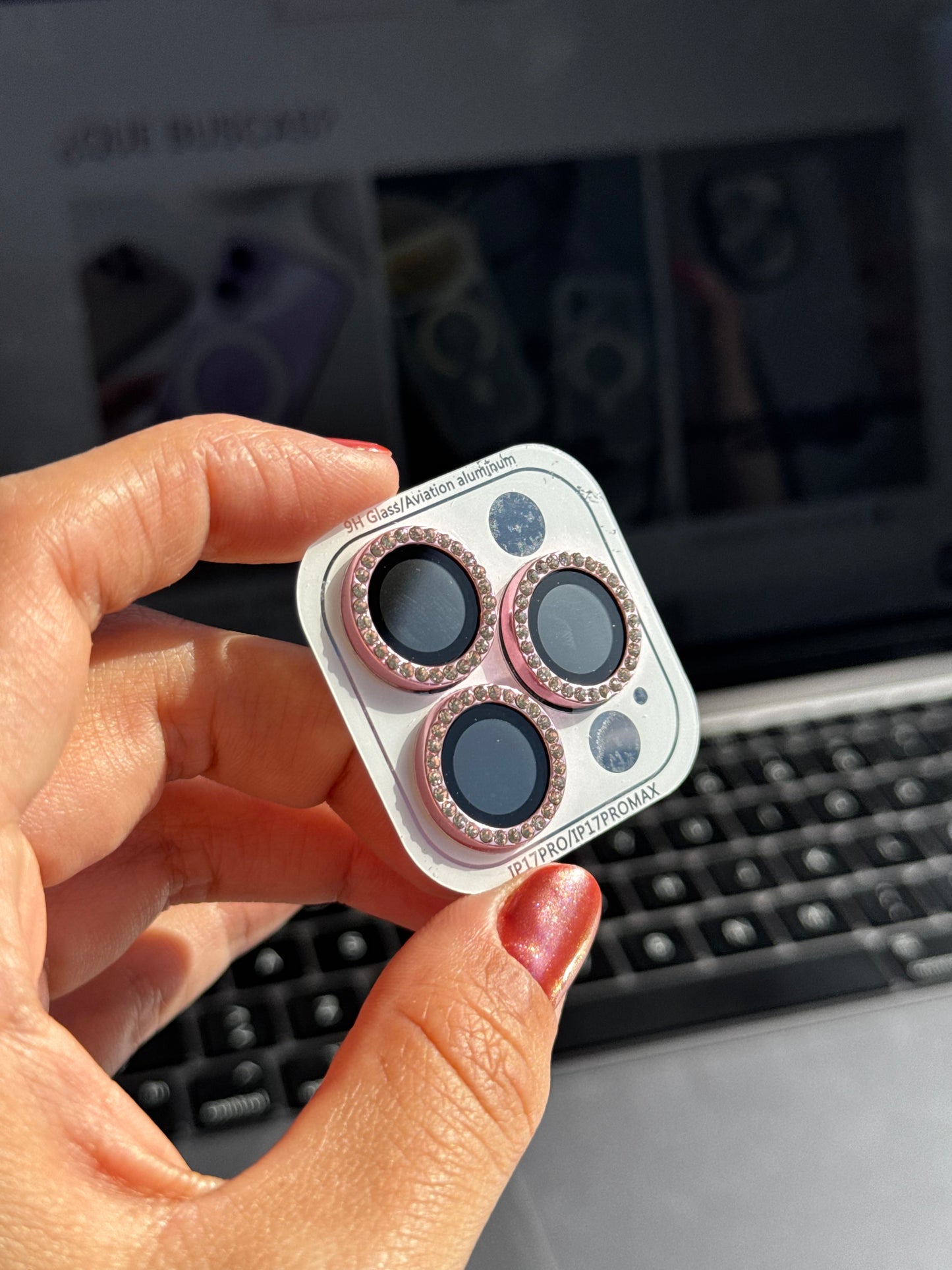 Protector individual para cámara: rose gold (iPhone 17/Air/17Pro/17ProMax)