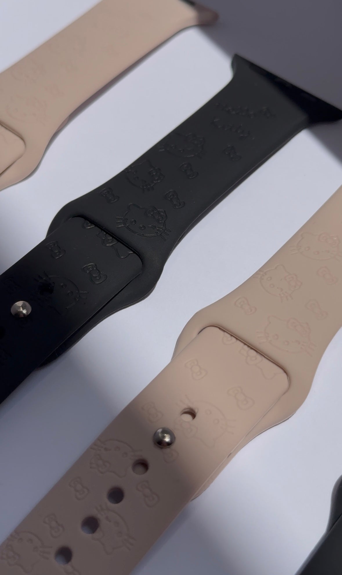 Correas para AppleWatch Kitty Nude y Negro 🖤🎀