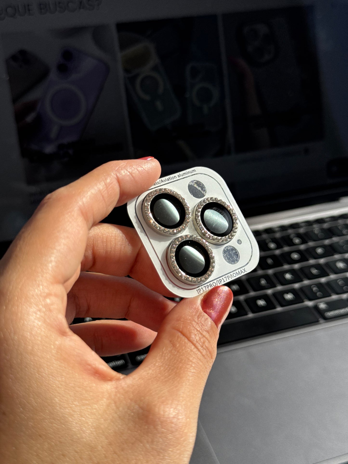 Protector individual para cámara: plateado (iPhone 17/Air/17Pro/17ProMax)