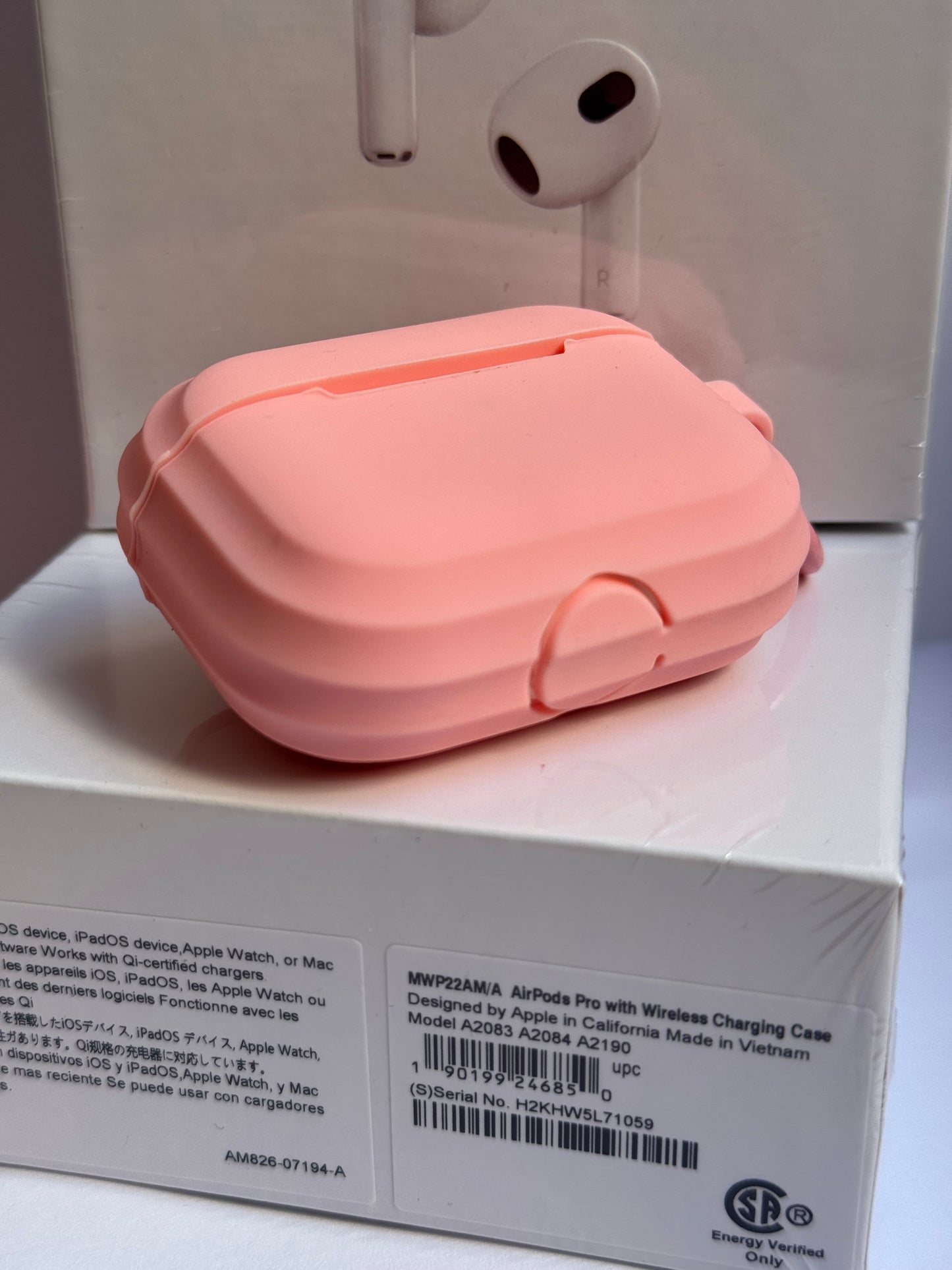 Funda para AirPods de silicona: Rosada 💞