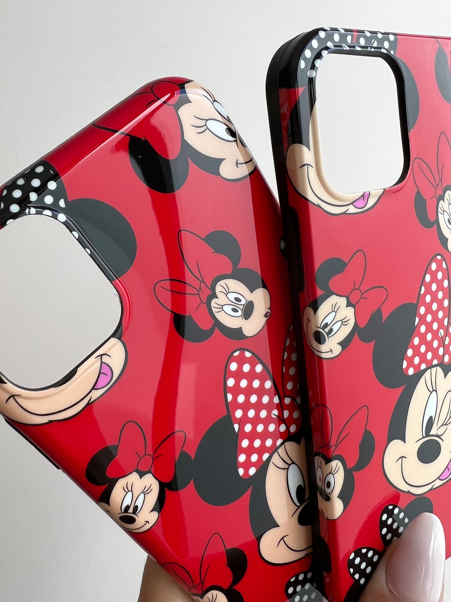Carcasas carita de Minnie (rojo)❤️🔥