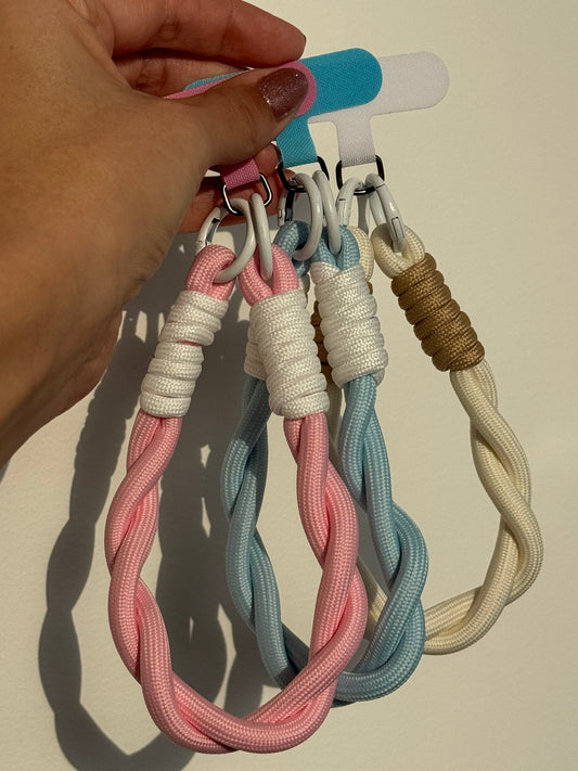 Strap/colgante tipo cordón, tonos pastel 🩵