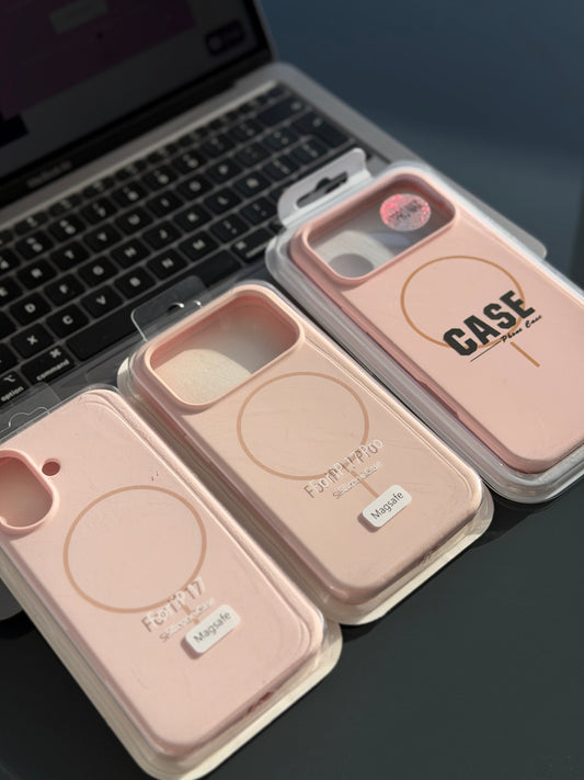 Case MagSafe, Rosa Nude 💓☑️ (solo iph 17/17Pro/17ProMax)