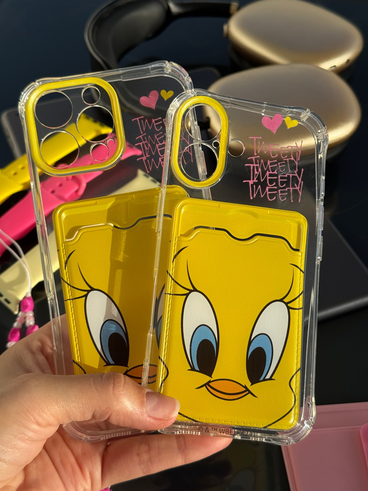 Carcasa Tweety, con tarjetero 💛 (no incluye accesorios)