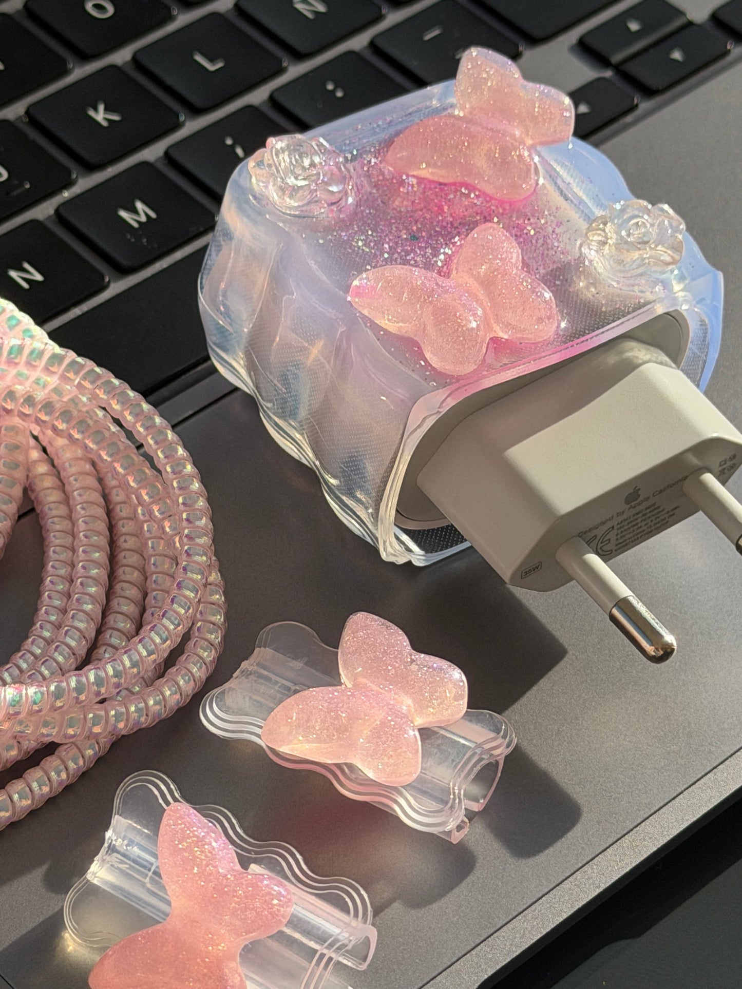 Protector para adaptador C: mariposas 🦋