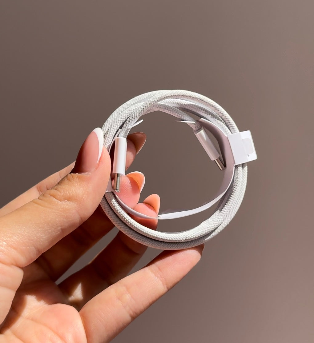 Cable de carga tipo C a tipo C (1 y 2 mt)