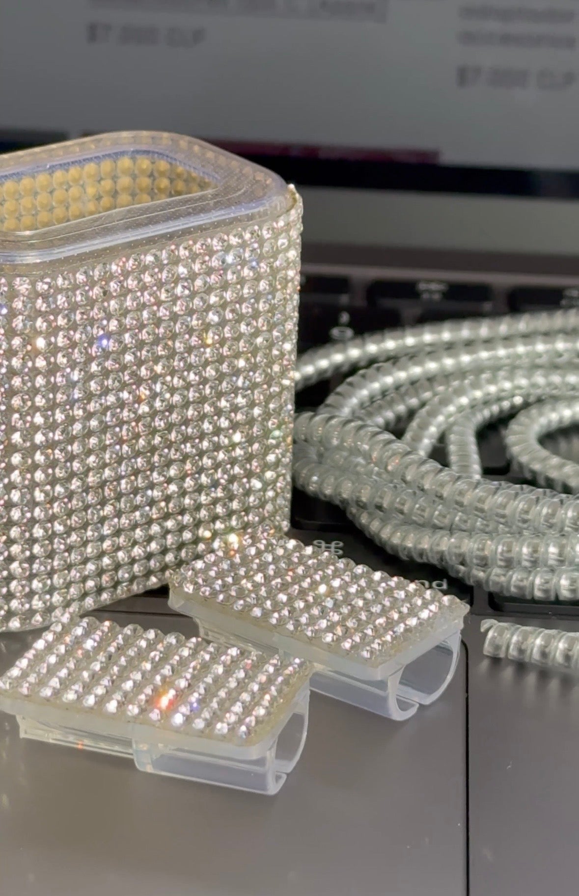 Protector para adaptador C (20W), full Shine plateado ✨