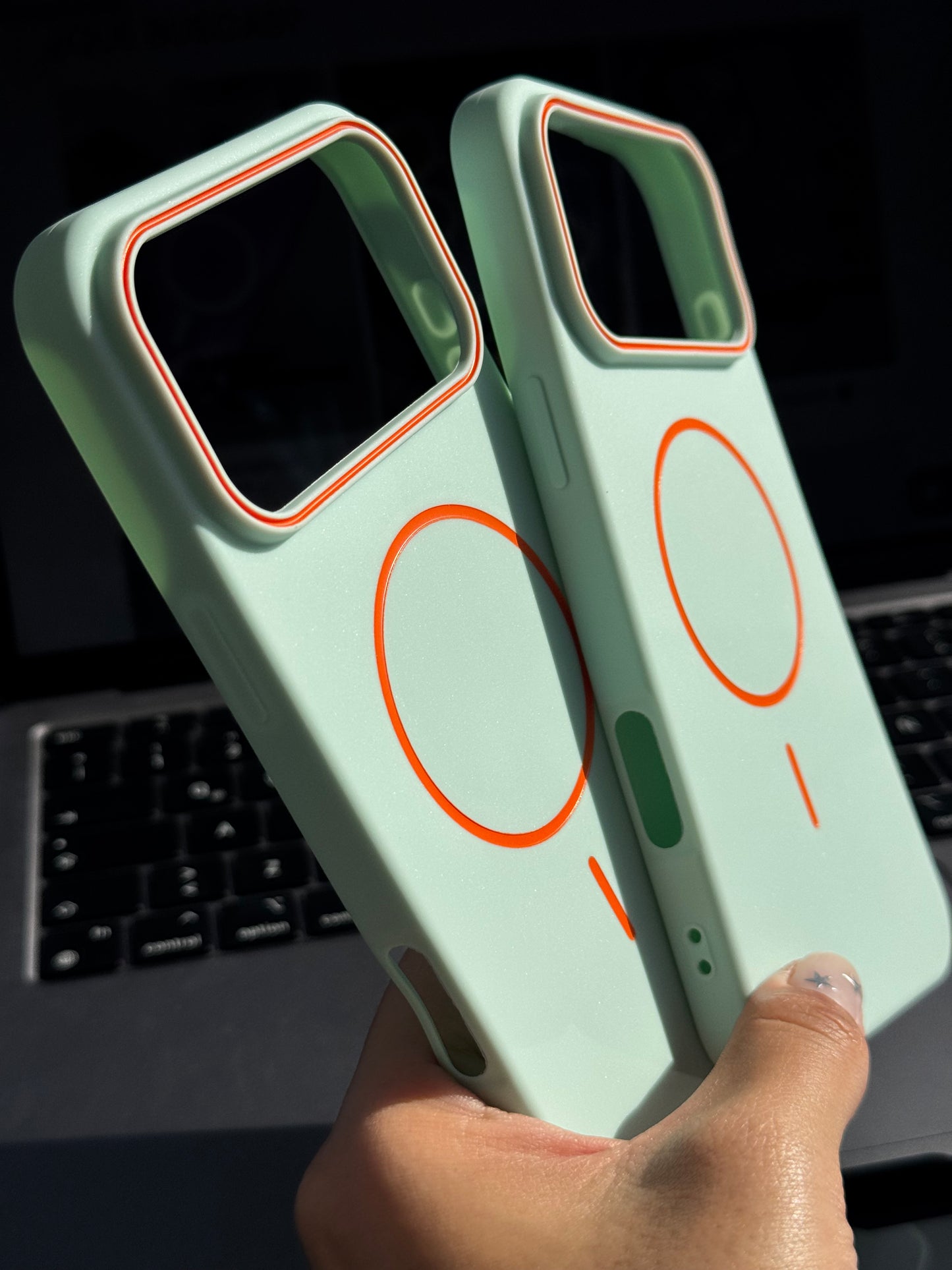Case MagSafe verde menta (solo iph 17 ProMax)