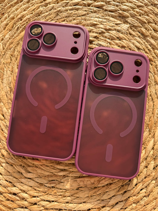 Case MagSafe Burgundy 🍒 18Pro/18ProMax