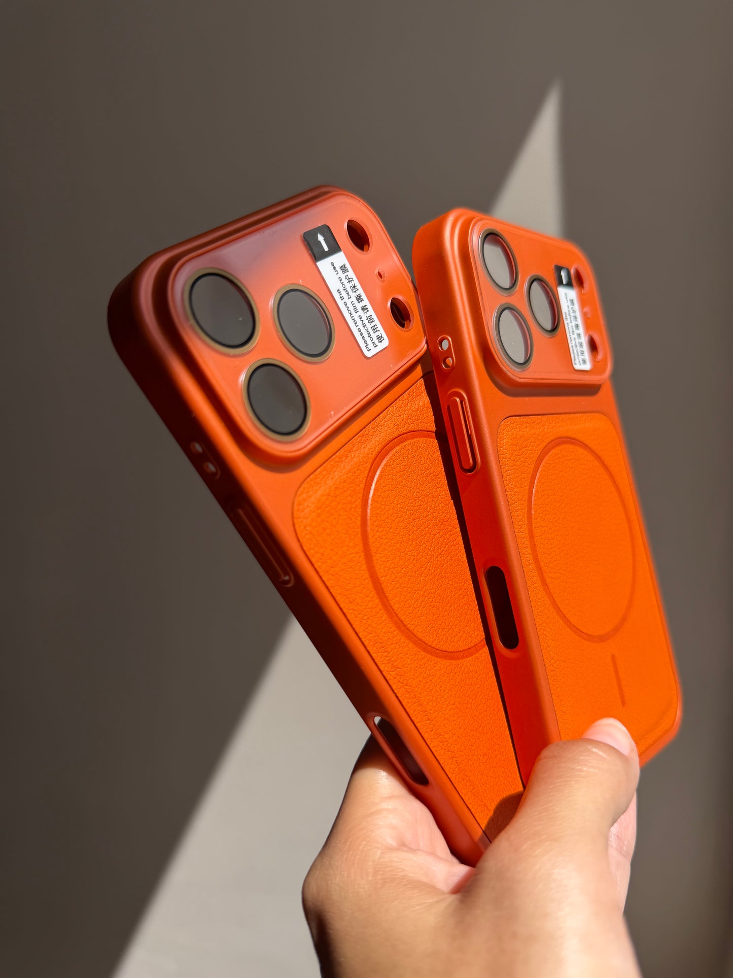 Case MagSafe, con protección en cámara (solo iPhone 17Pro/17ProMax) 🟠