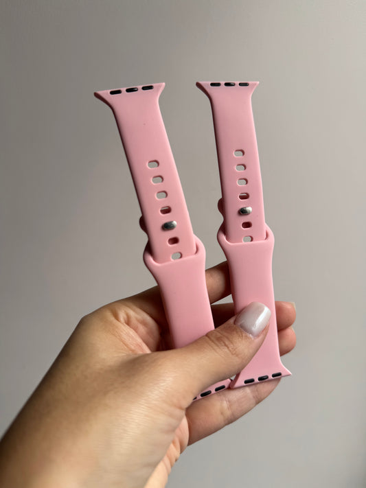 Correa de silicona para Applewatch: Rosado baby 💓