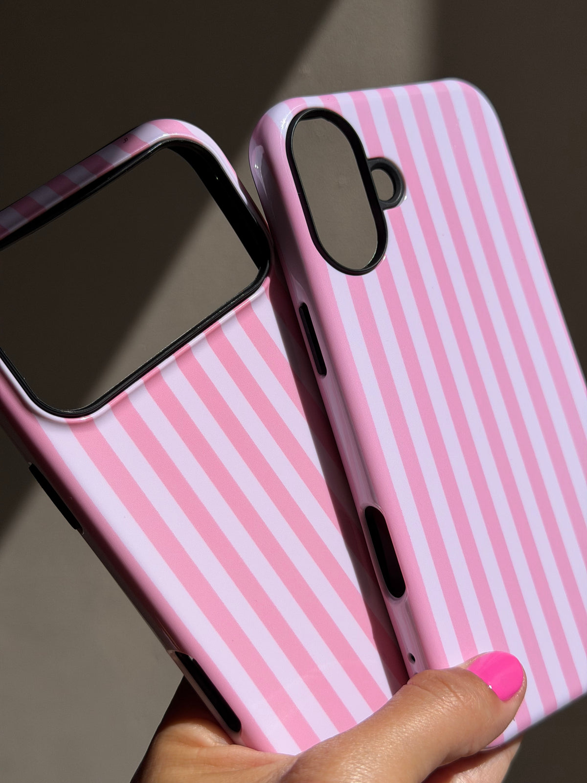 Case Pink Candy (Rosa/blanco) iPhone 16/16Plus/16ProMax/17ProMax