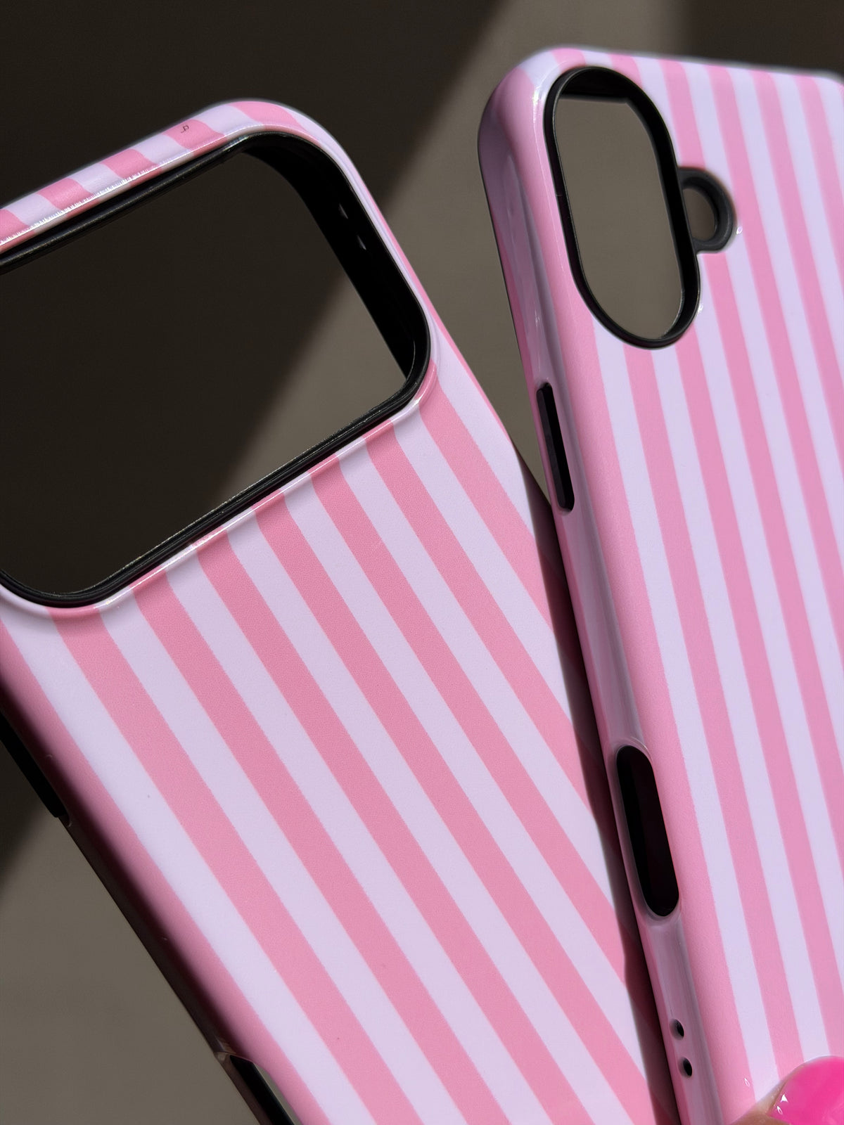 Case Pink Candy (Rosa/blanco) iPhone 16/16Plus/16ProMax/17ProMax