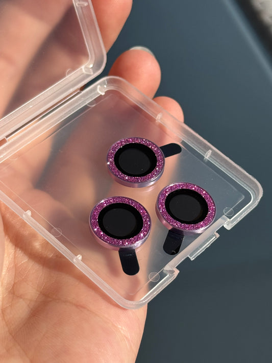 Protector para cámara: morado claro, brillo pequeño ✨