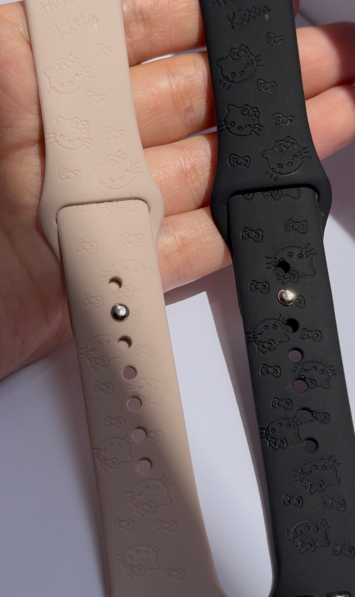 Correas para AppleWatch Kitty Nude y Negro 🖤🎀