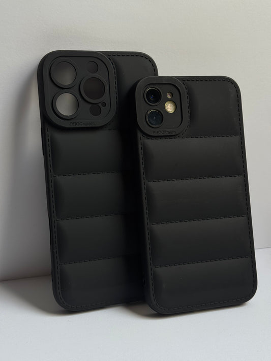 Carcasa tipo Puffa, negro 🖤📱