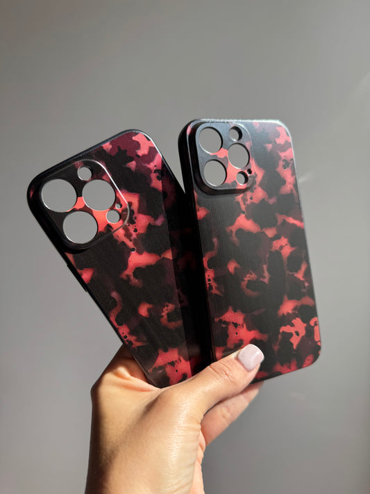 Carcasa estampado café y negro 🖤