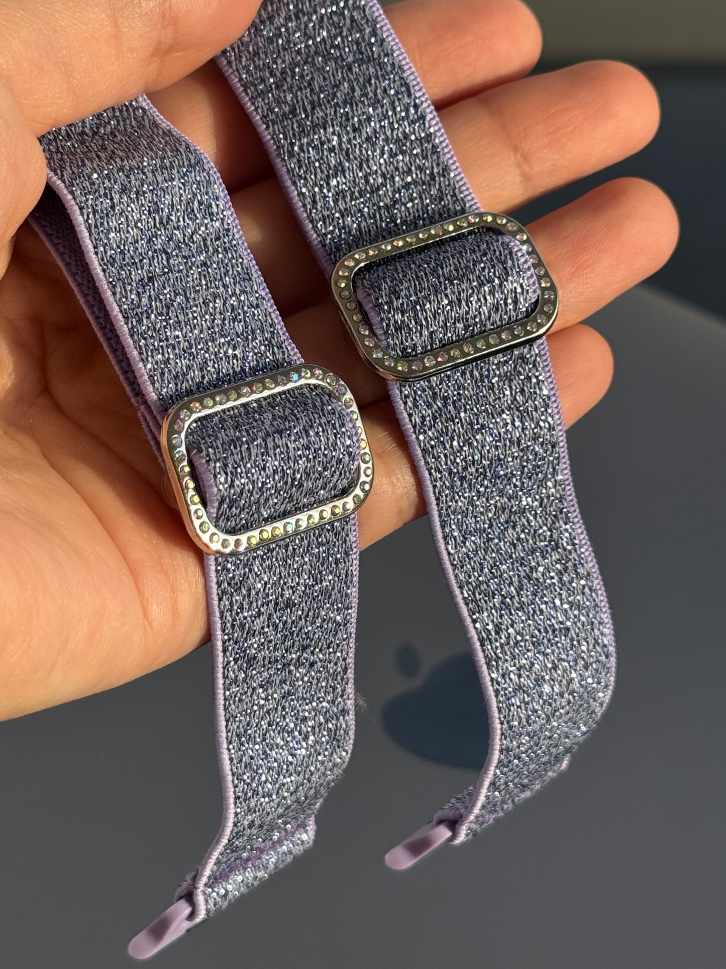 Correa para Applewatch, brillos lila ✨