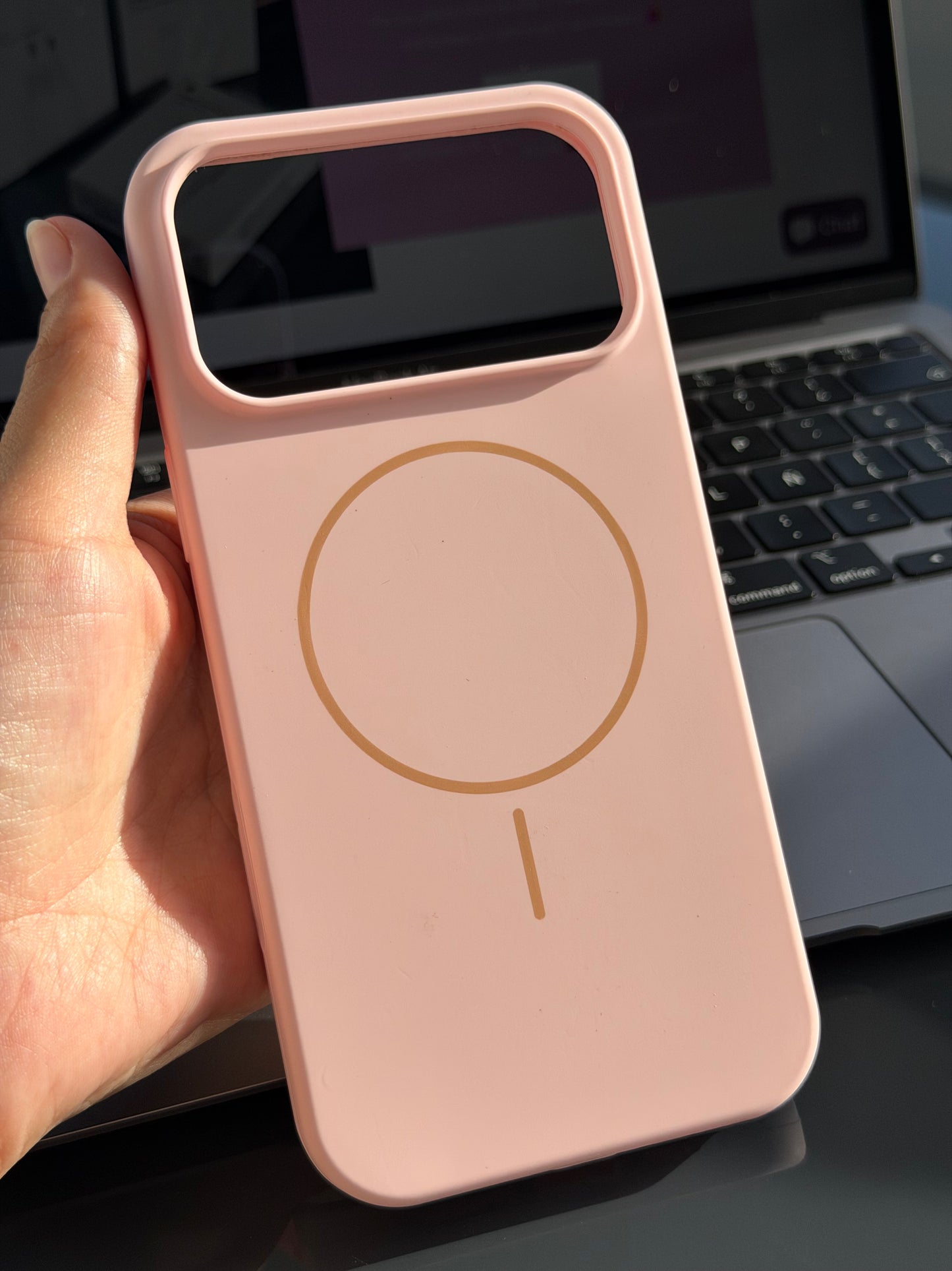 Case MagSafe, Rosa Nude 💓☑️ (solo iph 17/17Pro/17ProMax)