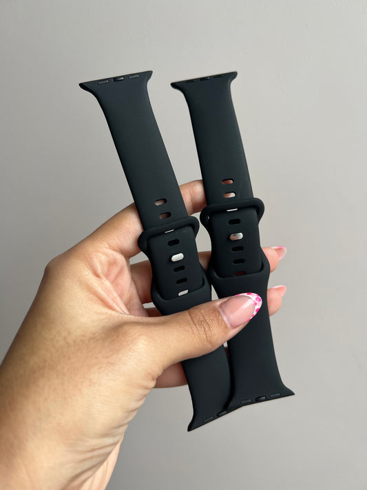 Correa para Applewatch, silicona: negro 🖤
