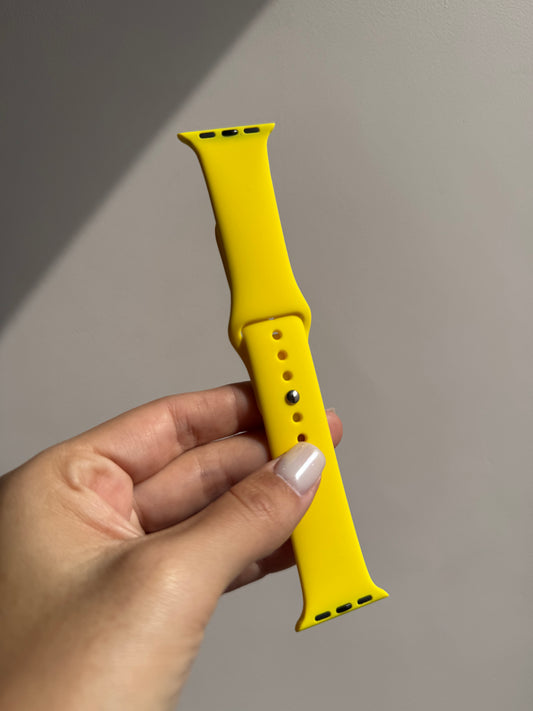 Correa simple de silicona: amarillo 💛