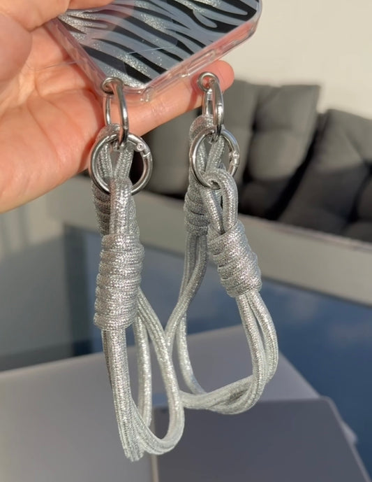 Strap tipo cordón: plateado 🩶