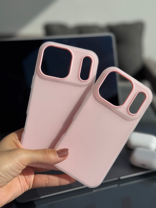 Carcasa formato doble, color rosa 💕 (línea iPhone “17”)