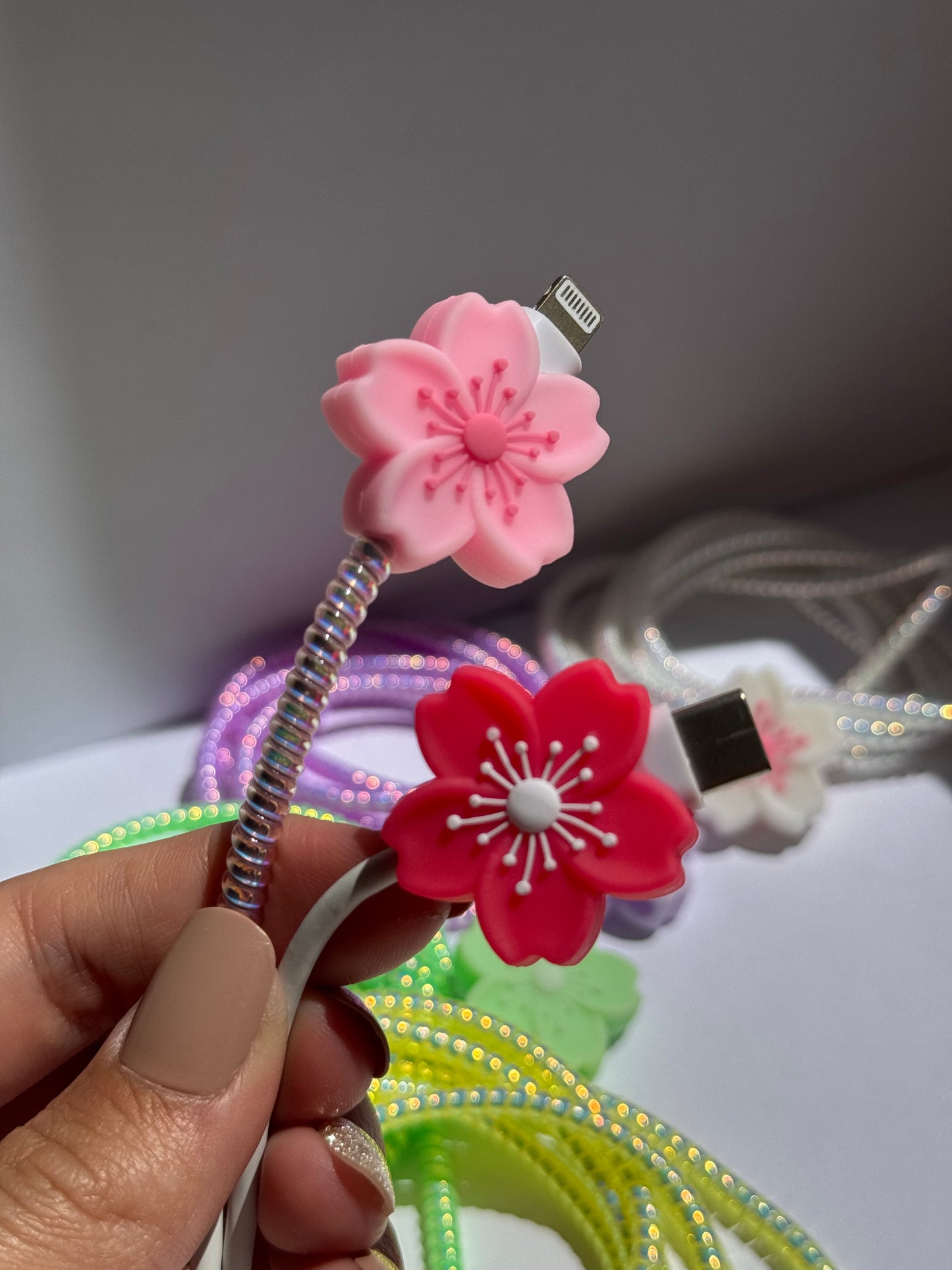 Protector de extremo de cable 🌸 (no incluye espiral)