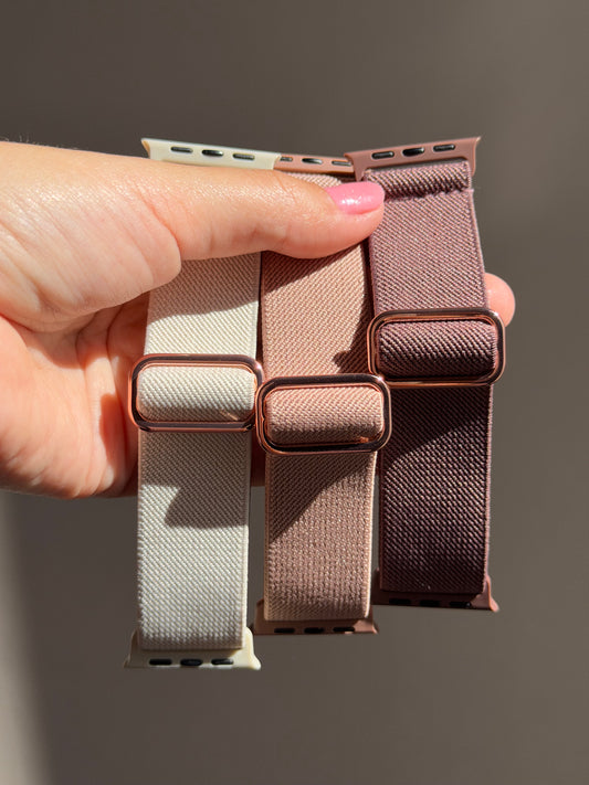 Correa para Applewatch, tonos nude (solo 38/40/41 mm 42 s10)