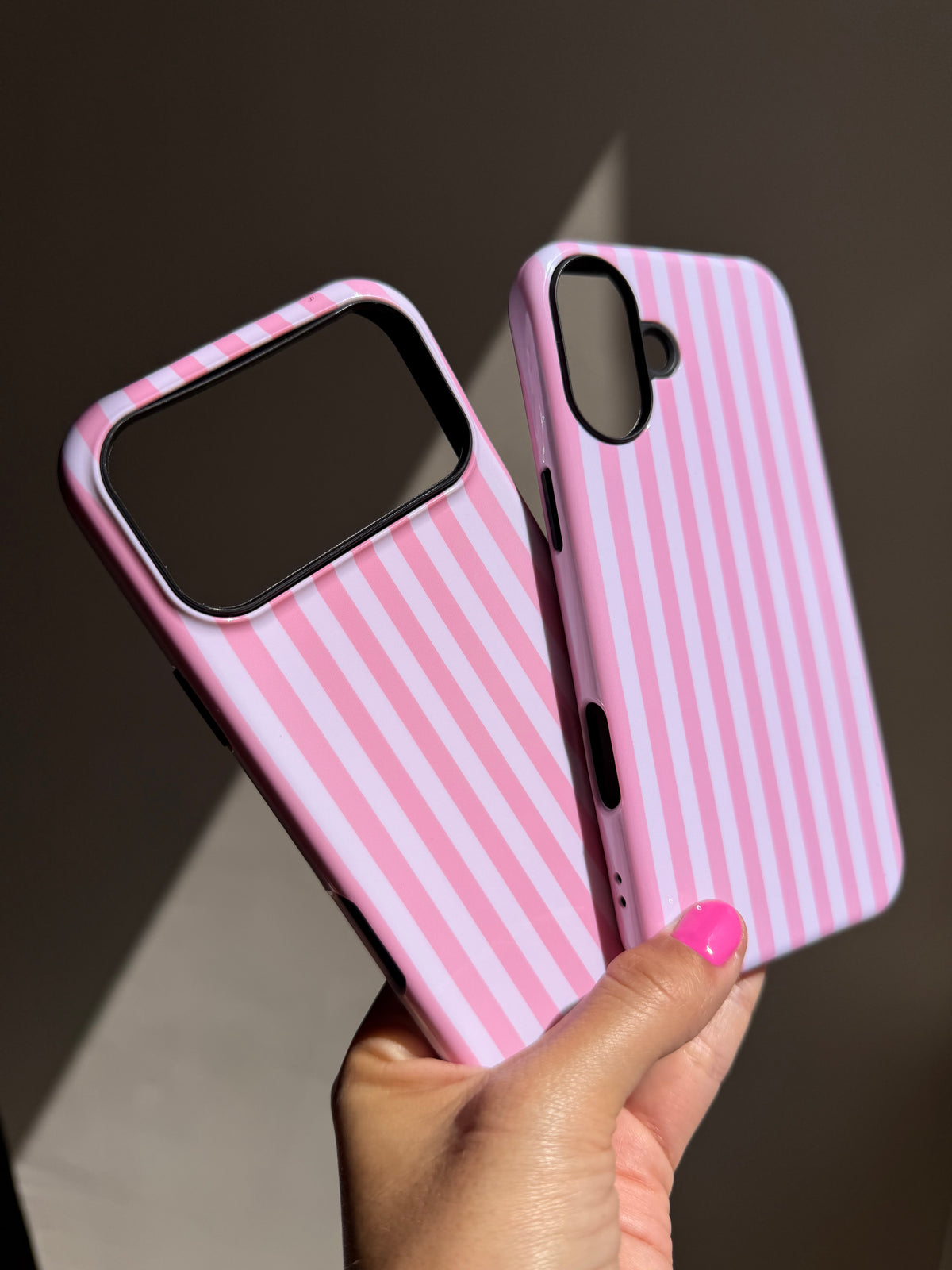 Case Pink Candy (Rosa/blanco) iPhone 16/16Plus/16ProMax/17ProMax