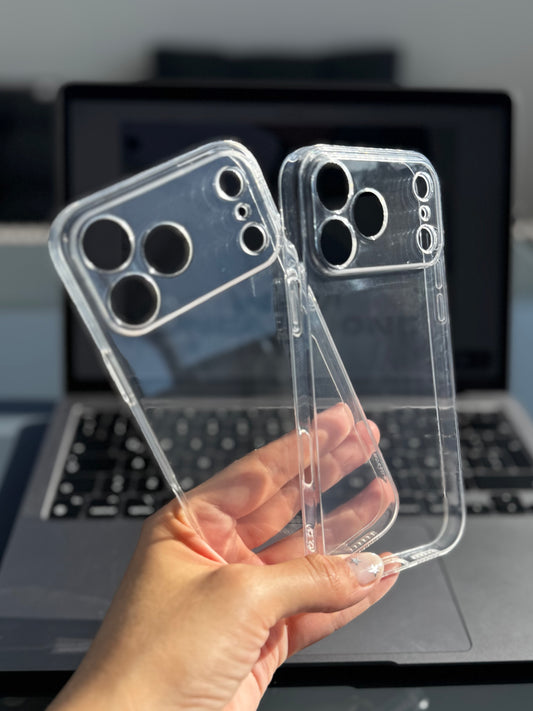 Carcasa transparente SIN borde reforzado, solo iPhone 17 ProMax 📱