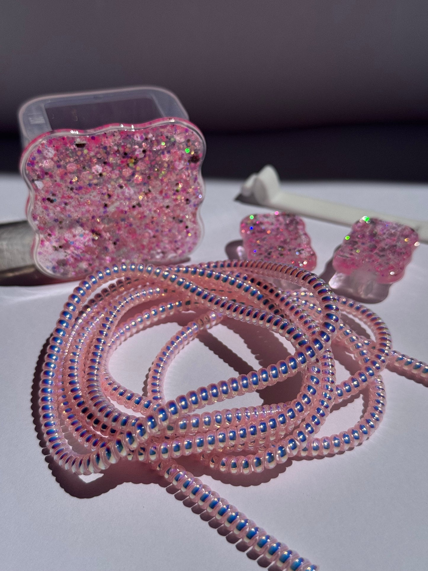 Protector para adaptador C Pink Shine 💖