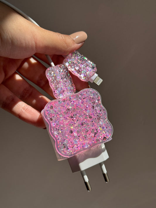 Protector para adaptador C Pink Shine 💖