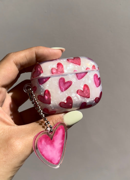 Fundas AirPods corazones pink ♥️