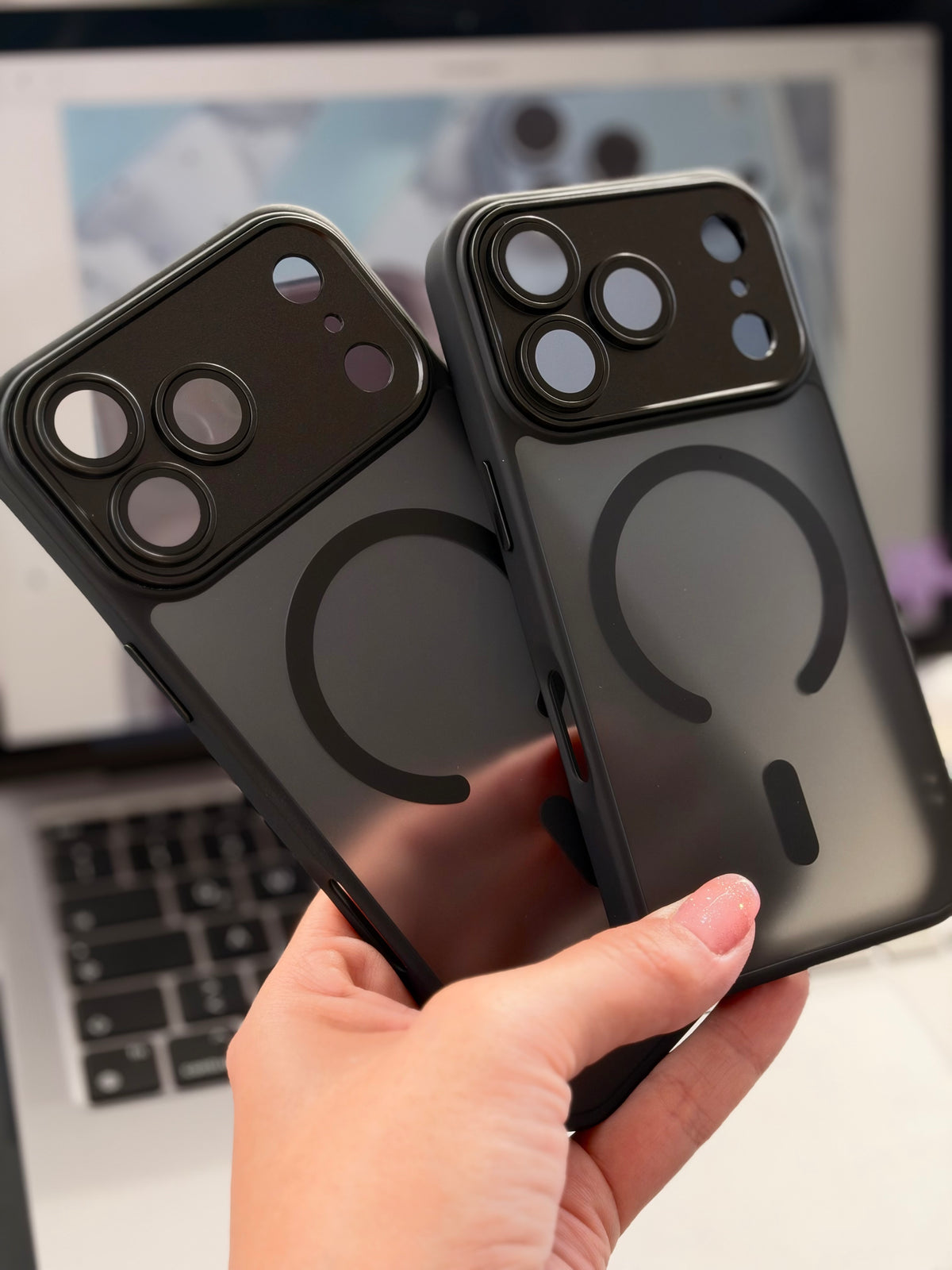 Case MagSafe, Black metalizado (17Pro/18Pro/17PM/18PM)