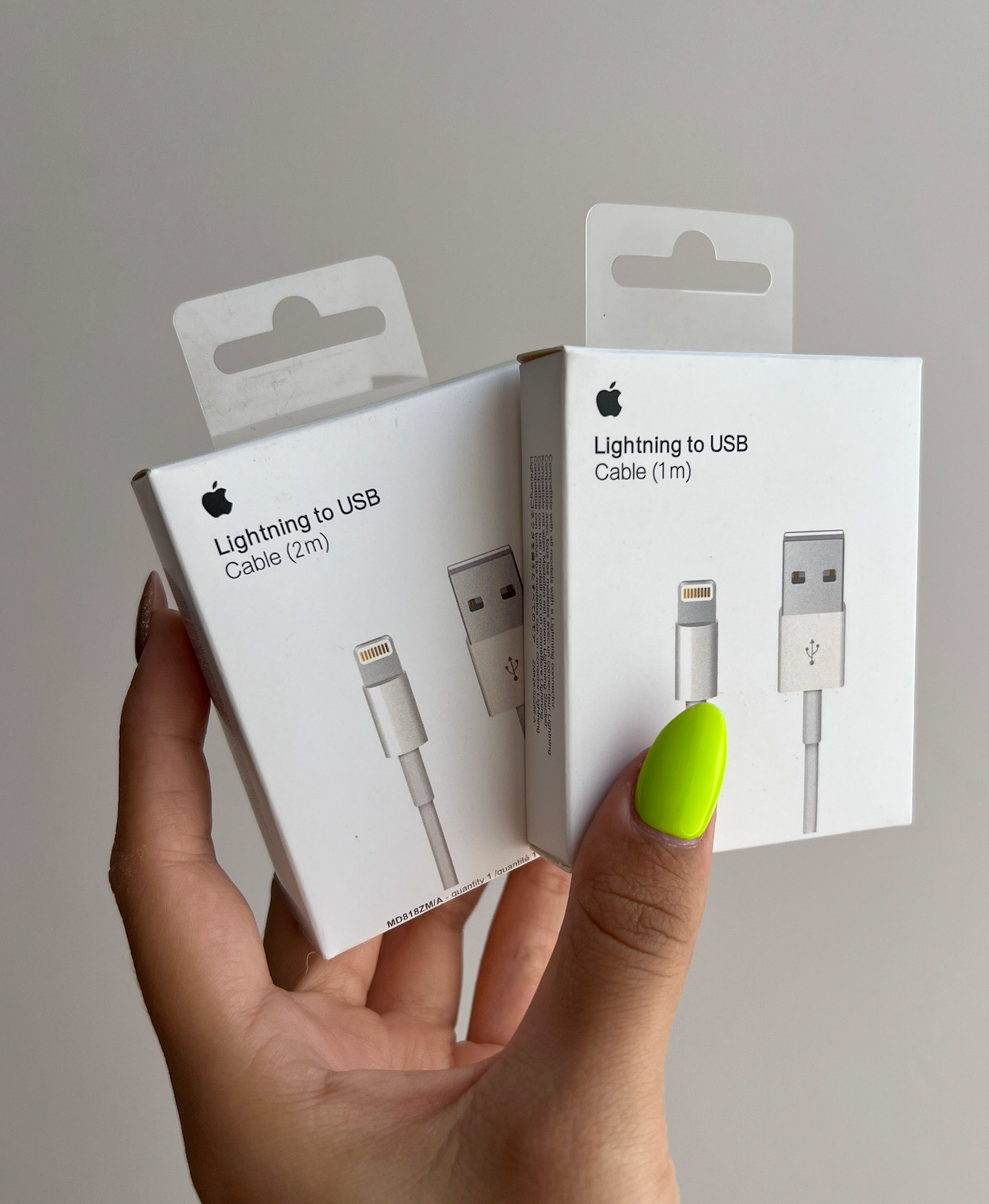 Cables cargadores Lightning/Usb (1 metro)